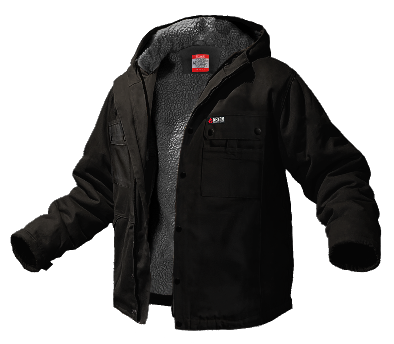 Giacca foderata in sherpa FR resistente Knox (nera)