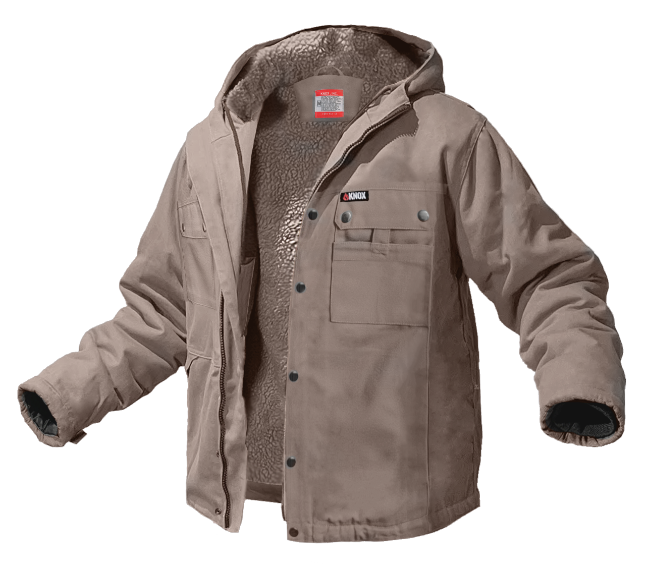 Giacca foderata in sherpa FR resistente Knox (grigio)