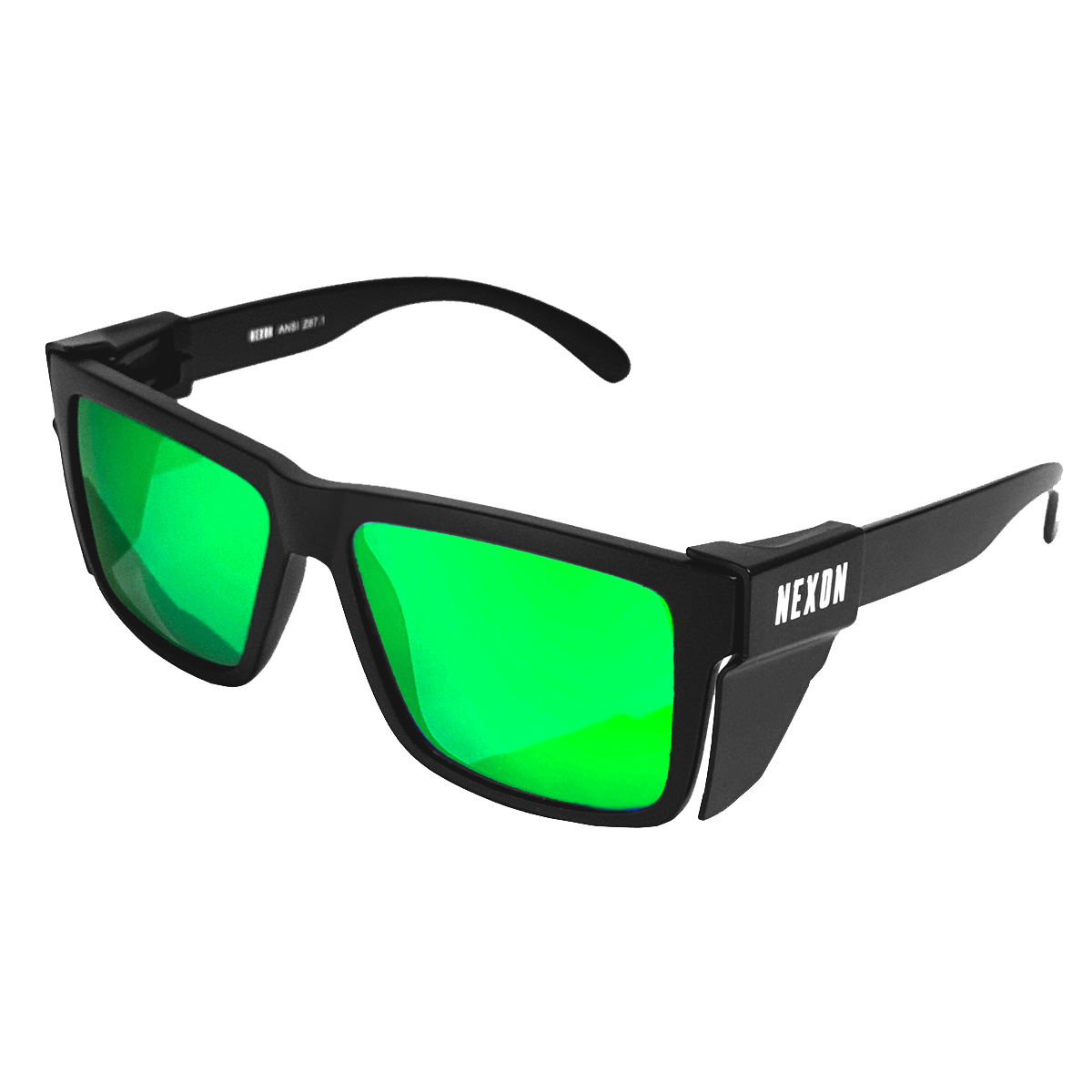 The Badger Z87 Safety Sunglasses - Green | Polarized & Impact The Badger Z87 Safety Sunglasses - Green | Polarized & Impact