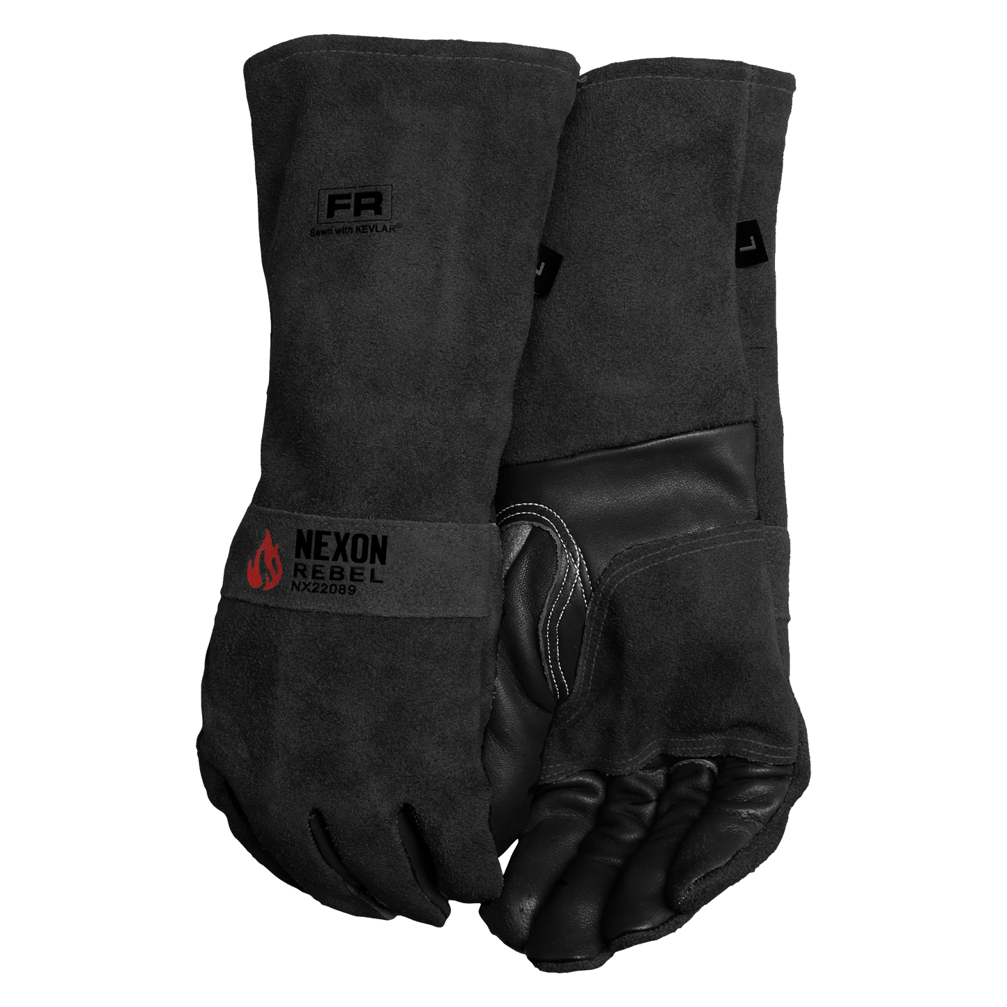 Nexon Rebel FR Kevlar Stick Welding Gloves (Black)