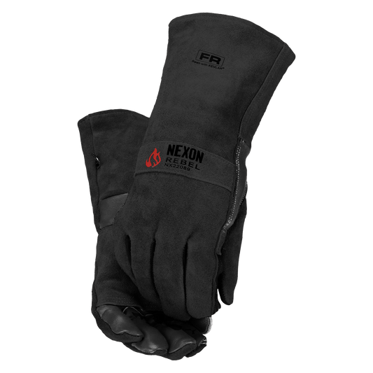 Nexon Rebel FR Kevlar Stick Welding Gloves (Black)