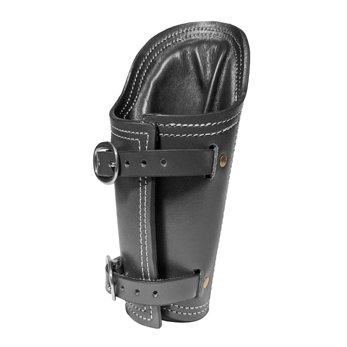 Nexon Bully Welding Arm Pads - Top Grain Hide Armguard - Black