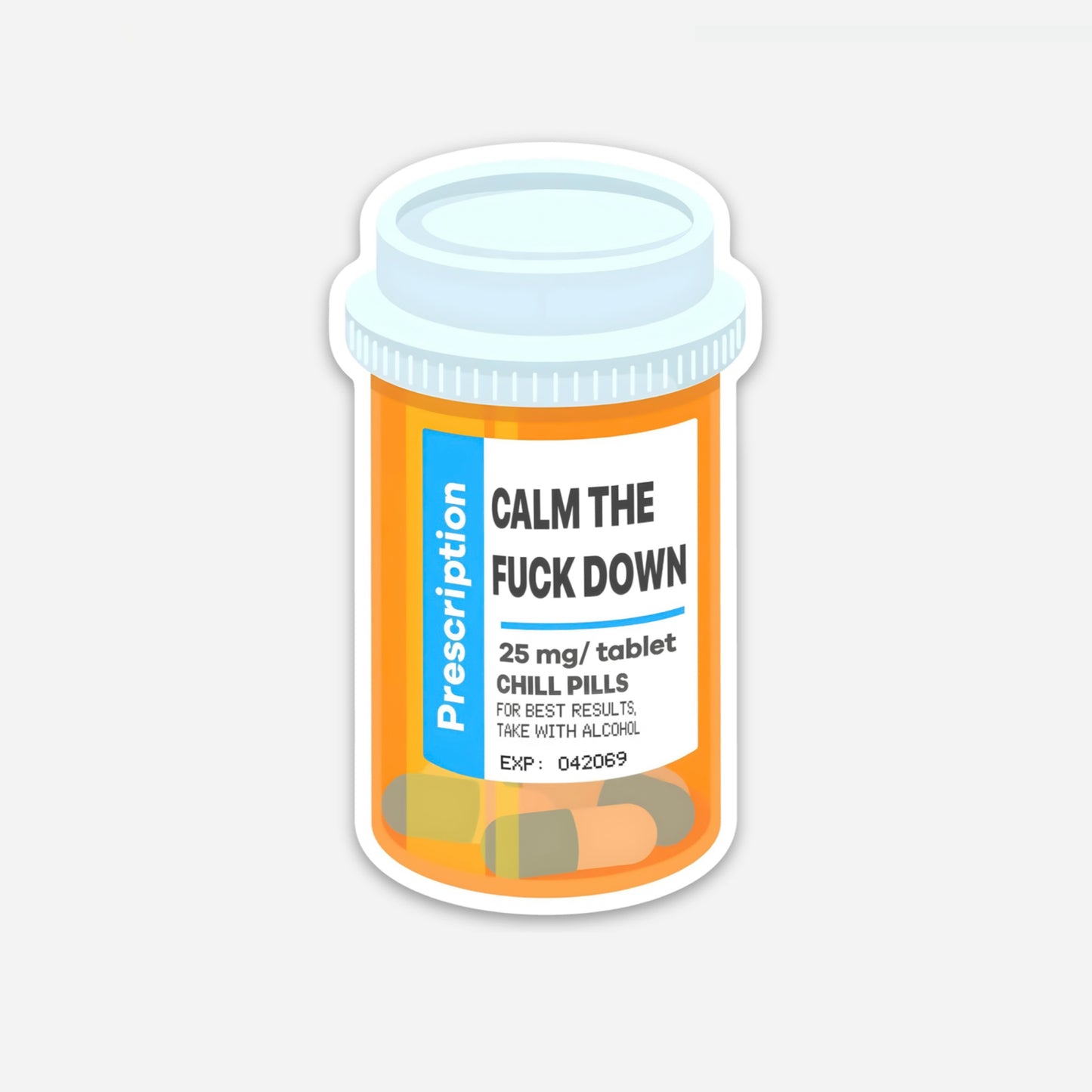 Chill Pills Bauarbeiterhelm Sticker