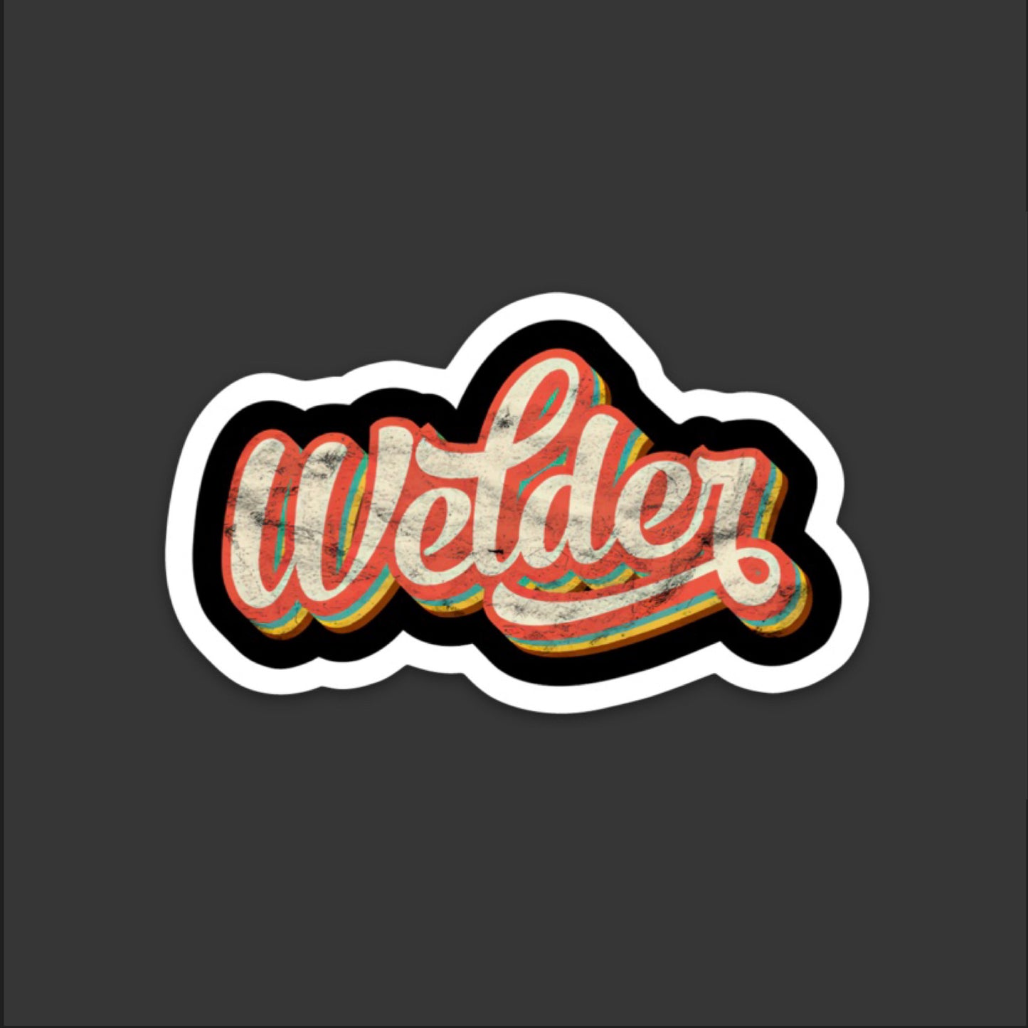 Weld Welding Welder Hardhat Sticker | Knox