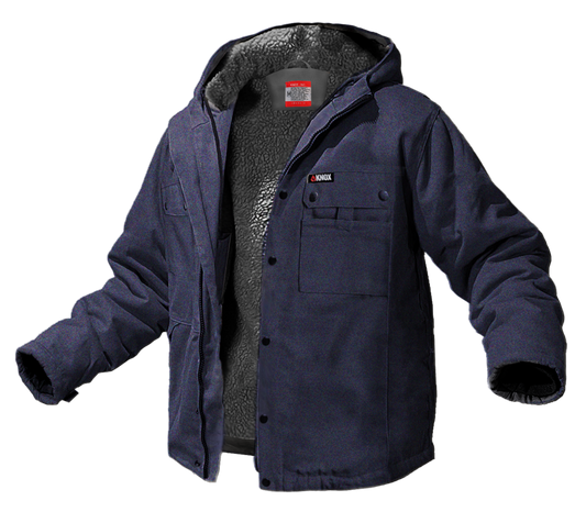 Knox Heavy-Duty FR Sherpa Lined Jacket (Navy Blue)