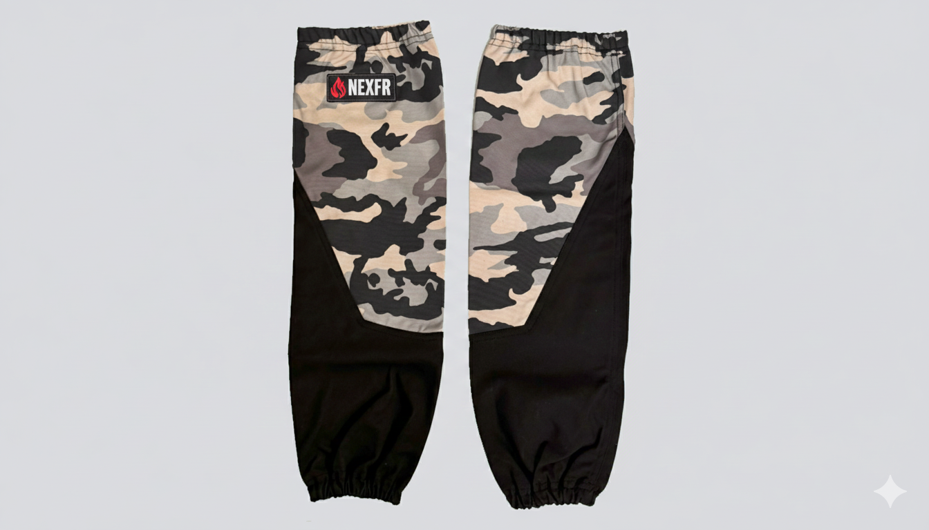 NEXFR Split Leather FR Welding Sleeves - CAMO