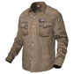 Nexon FR Shirt Tan With Pearl Snap Buttons