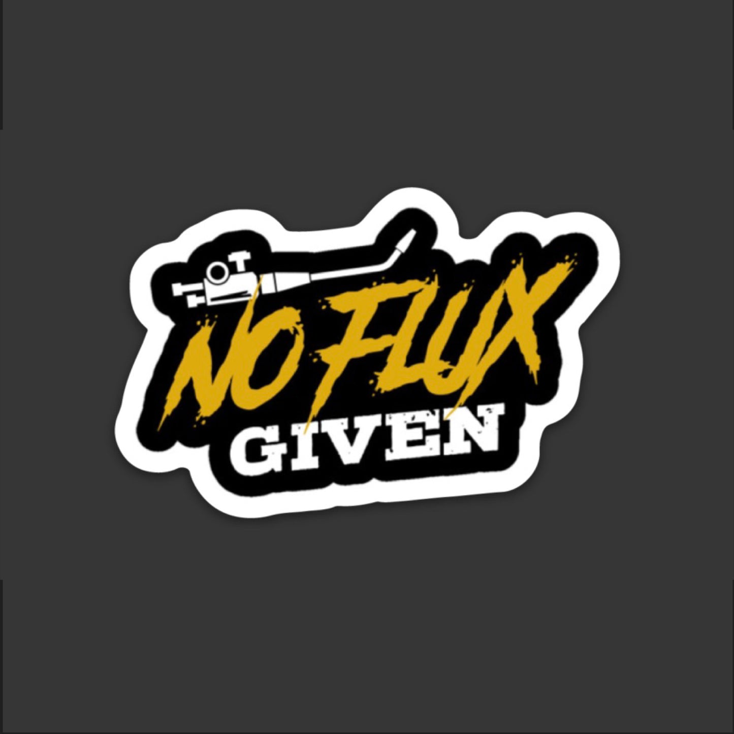 No Flux Given IDGAF Hardhat Sticker | Knox