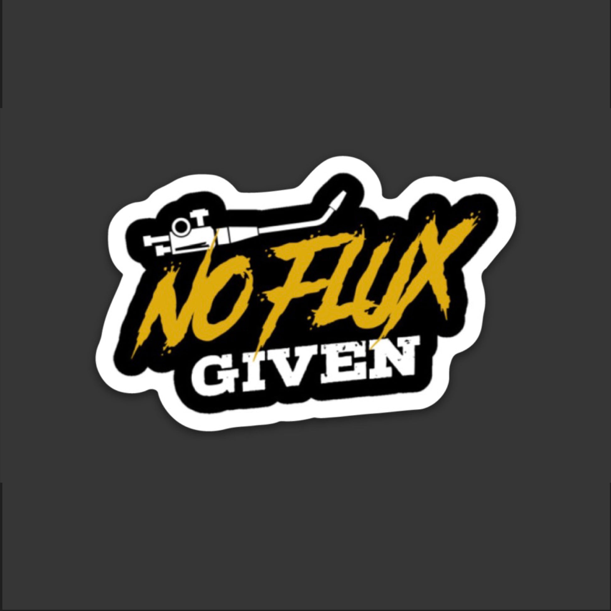 No Flux Given IDGAF Hardhat Sticker | Knox