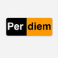 Perdiem Per Diem Hardhat Sticker | Knox