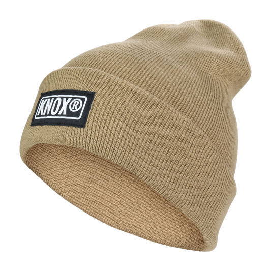Knox Cuffed Tan Beanie - Knit Beanie |  knoxfr